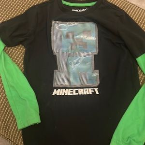 EUC Mojang long sleeve tee Minecraft size small